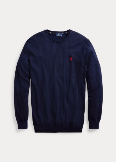 Polo Ralph Lauren Cotton Crewneck Striktrøje Herre Danmark (VXPIM0364)